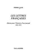 Les lettres françaises