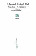 Cassirer - Heidegger: 70 Jahre Davoser Disputation