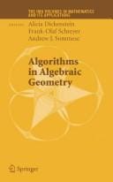 Algorithms in algebraic geometry