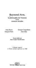 Raymond Aron, la philosophie de l'histoire et les sciences sociales
