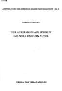 "Der Ackermann aus Böhmen"