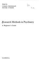 Research methods in psychiatry