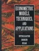 Econometric models, techniques, andapplications