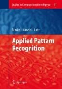 Applied pattern recognition