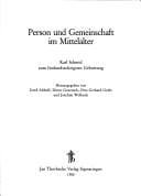 Person und Gemeinschaft im Mittelalter