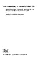 Semi-insulating III-V materials