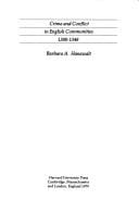 Crime and conflict in English communities, 1300-1348