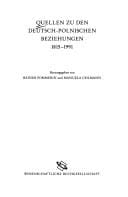 Quellen zu den deutsch-polnischen Beziehungen, 1815-1991