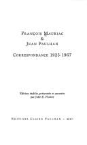 Correspondance, 1925-1967
