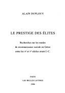 Le prestige des elites