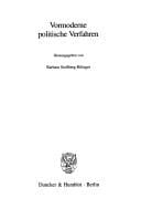 Vormoderne politische Verfahren