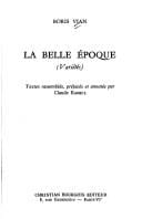 La belle époque