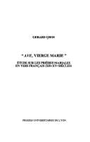 Ave vierge Marie