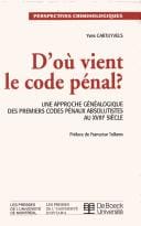 D'où vient le code pénal?