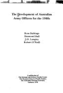 The Development of Australian army officers for the 1980s