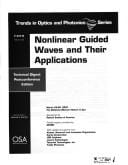 Nonlinear guided waves and their applications