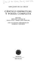 Cántico espiritual y poesía completa
