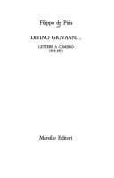 Divino Giovanni--lettere a Comisso, 1919-1951