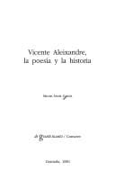 Vicente Aleixandre, la poesía y la historia