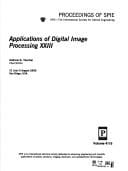 Applications of digital image processing XXIII