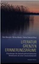 Literatur Grenzen Erinnerungsr aume