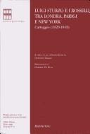 Luigi Sturzo e i Rosselli tra Londra, Parigi e New York