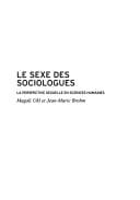 Le sexe des sociologues