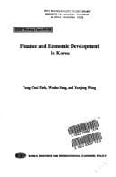Finance and economic development in Korea