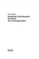 Russische Schriftsteller im Berlin der zwanziger Jahre
