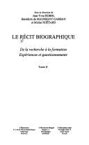 Le récit biographique