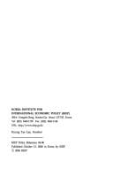 Prospects for regional financial and monetary integration in East Asia