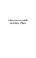 L' insertion socio-spatiale des Haïtiens à Miami