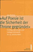 "Auf Poesie ist die Sicherheit der Throne gegründet"
