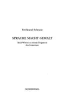 Sprache macht Gewalt