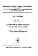 Zwei Novellen des 'Ugetsu-monogatari' und ihre chinesischen Vorlagen