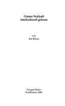 Günter Wallraff interkulturell gelesen