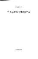 Ti saluto filosofia