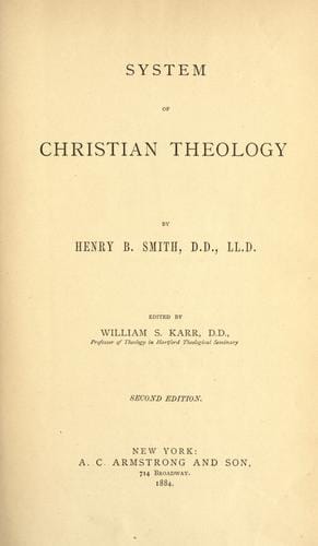 System of Christian theology