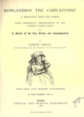 Rowlandson the caricaturist