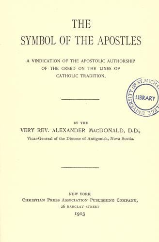 The symbol of the apostles