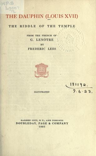 The Dauphin (Louis XVII)