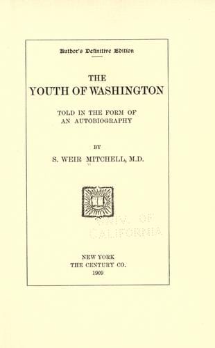 The youth of Washington