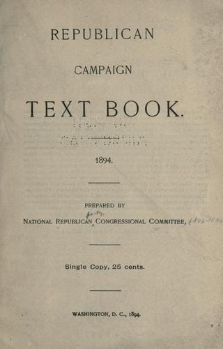 Republican campaign text book
