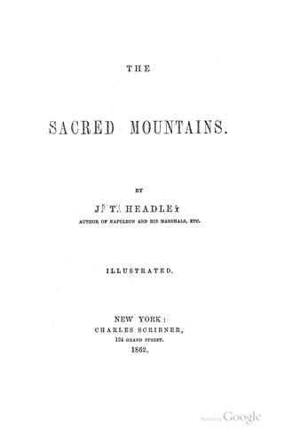 The sacred mountains