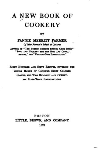 A new book of cookery
