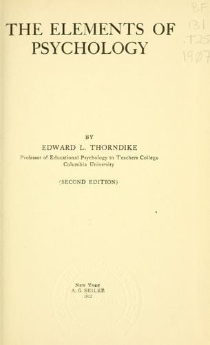 The elements of psychology