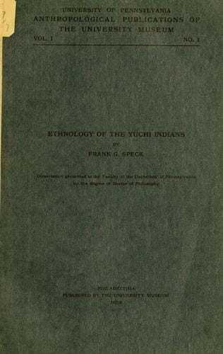 Ethnology of the Yuchi Indians