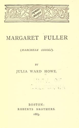 Margaret Fuller (Marchesa Ossoli)
