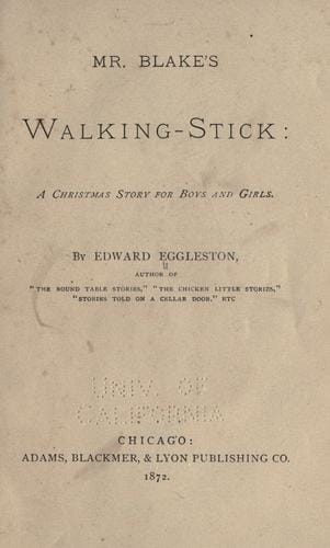 Mr. Blake's walking-stick