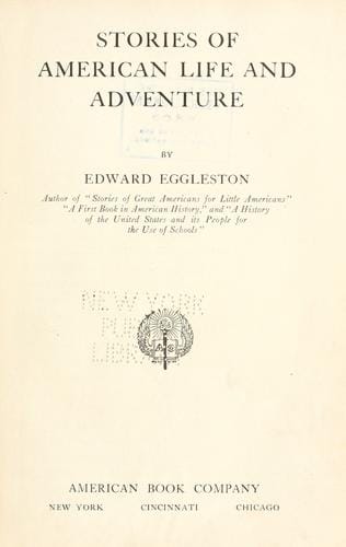 Stories of American life and adventure